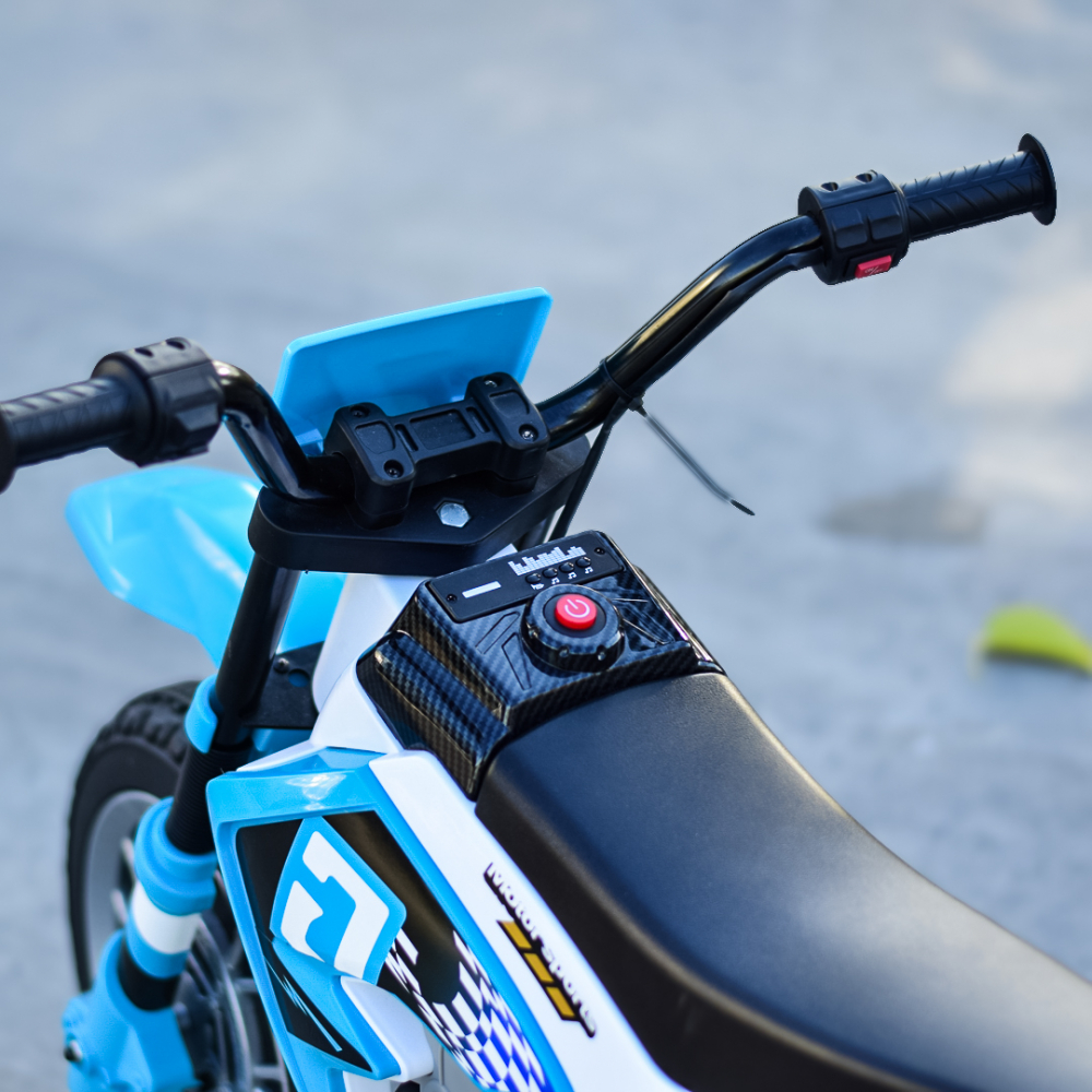 Motocicleta electrica pentru copii Kinderauto BJH022 70W 12V, culoare Albastru [11]