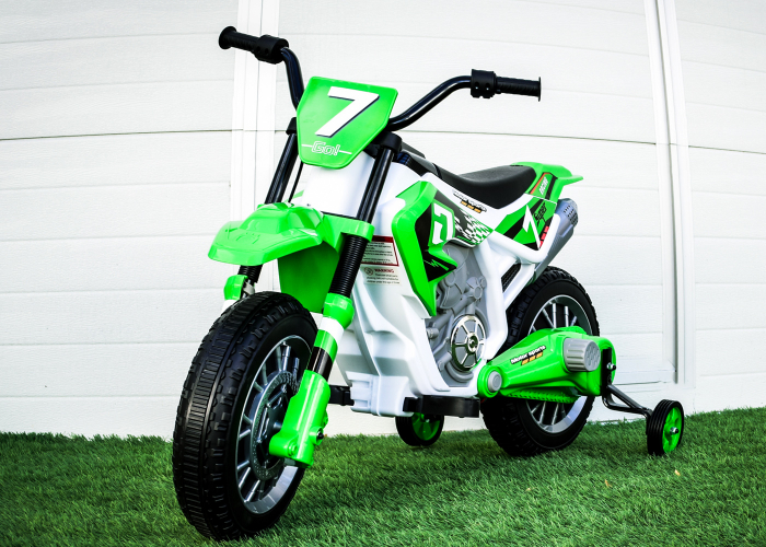 Motocicleta electrica pentru copii Kinderauto BJH022 70W 12V, culoare Verde [2]