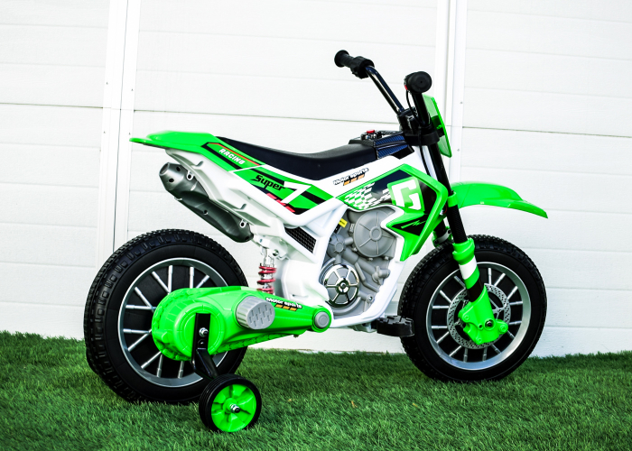 Motocicleta electrica pentru copii Kinderauto BJH022 70W 12V, culoare Verde [8]