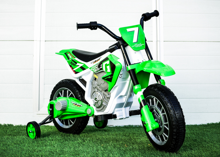 Motocicleta electrica pentru copii Kinderauto BJH022 70W 12V, culoare Verde [3]