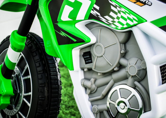 Motocicleta electrica pentru copii Kinderauto BJH022 70W 12V, culoare Verde [12]