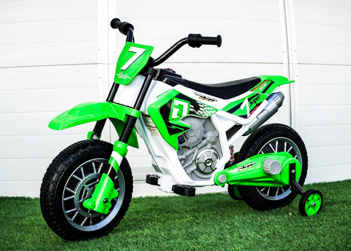 Motocicleta electrica pentru copii Kinderauto BJH022 70W 12V, culoare Verde [5]