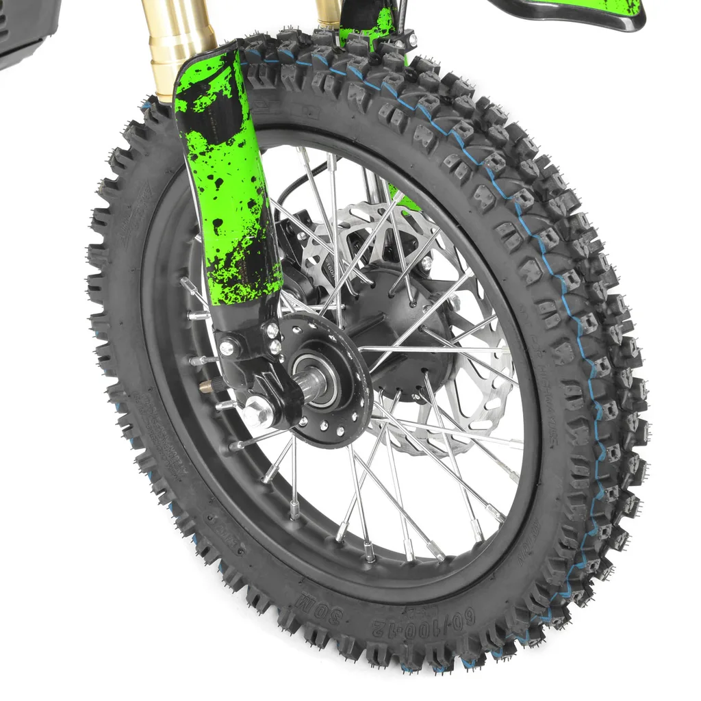 Motocicleta electrica pentru copii Kinderauto MotoBike 25 1000W 36V, roti 12/10 culoare verde [13]