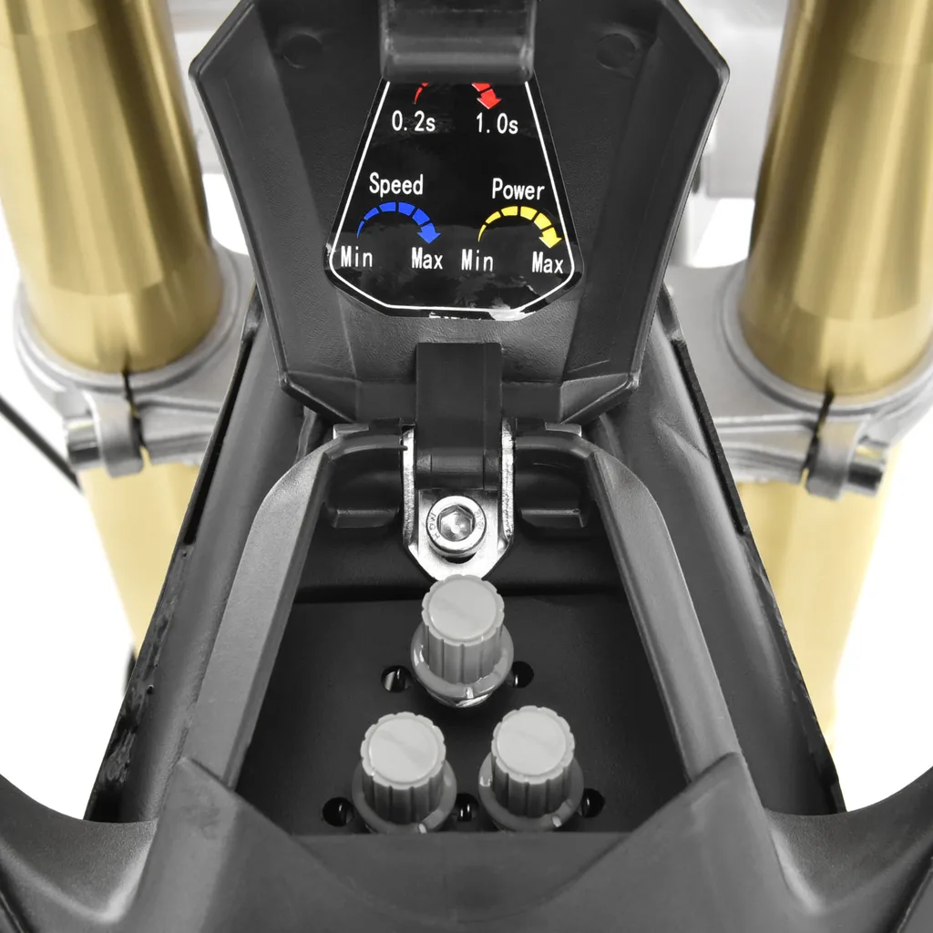 Motocicleta electrica pentru copii Kinderauto MotoBike 25 1000W 36V, roti 12/10 culoare albastra [6]