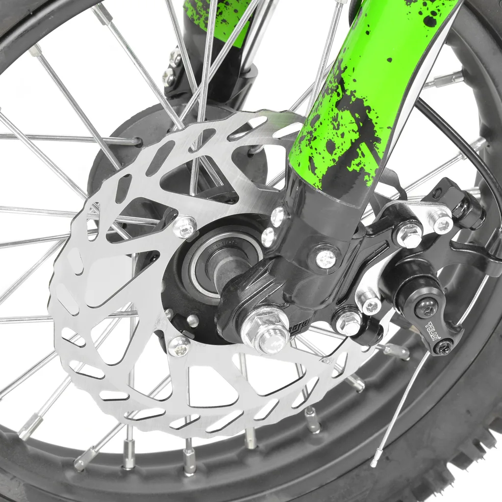 Motocicleta electrica pentru copii Kinderauto MotoBike 25 1000W 36V, roti 12/10 culoare verde [15]