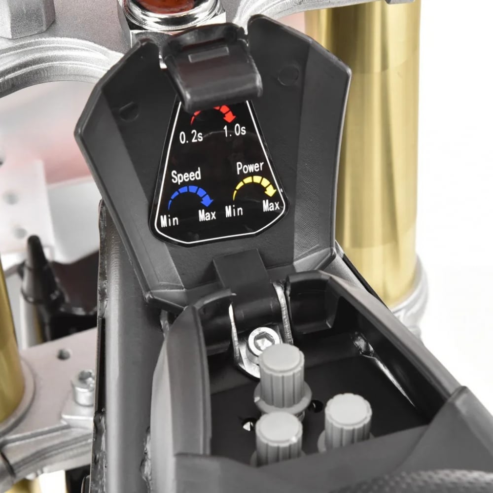 Motocicleta electrica pentru copii Kinderauto MotoBike 25 1000W 36V, roti 12/10 culoare portocalie [3]