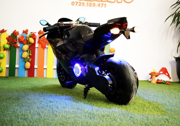 Motocicleta electrica copii 3-9 ani, SX1629, neagra [9]
