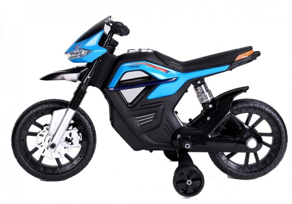 Motocicleta electrica pentru copii, motor 45W, albastra [5]
