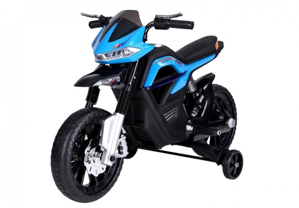 Motocicleta electrica pentru copii, motor 45W, albastra [4]