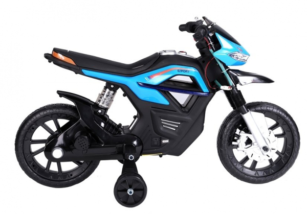 Motocicleta electrica pentru copii, motor 45W, albastra [3]