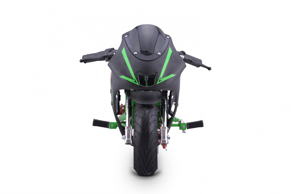 Motocicleta electrica pentru copii NITRO E-Pocketbike Rocket VX 6" 800W 36V, culoare verde [2]