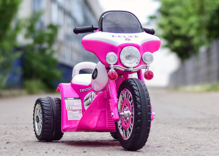 Motocicleta electrica pentru copii, POLICE JT568 35W STANDARD #Roz [2]