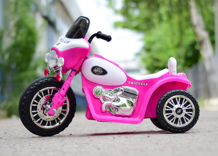 Motocicleta electrica pentru copii, POLICE JT568 35W STANDARD #Roz [5]