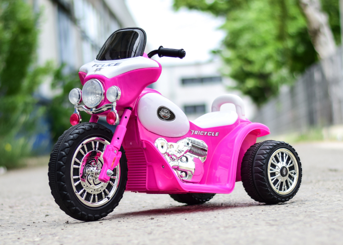 Motocicleta electrica pentru copii, POLICE JT568 35W STANDARD #Roz [4]