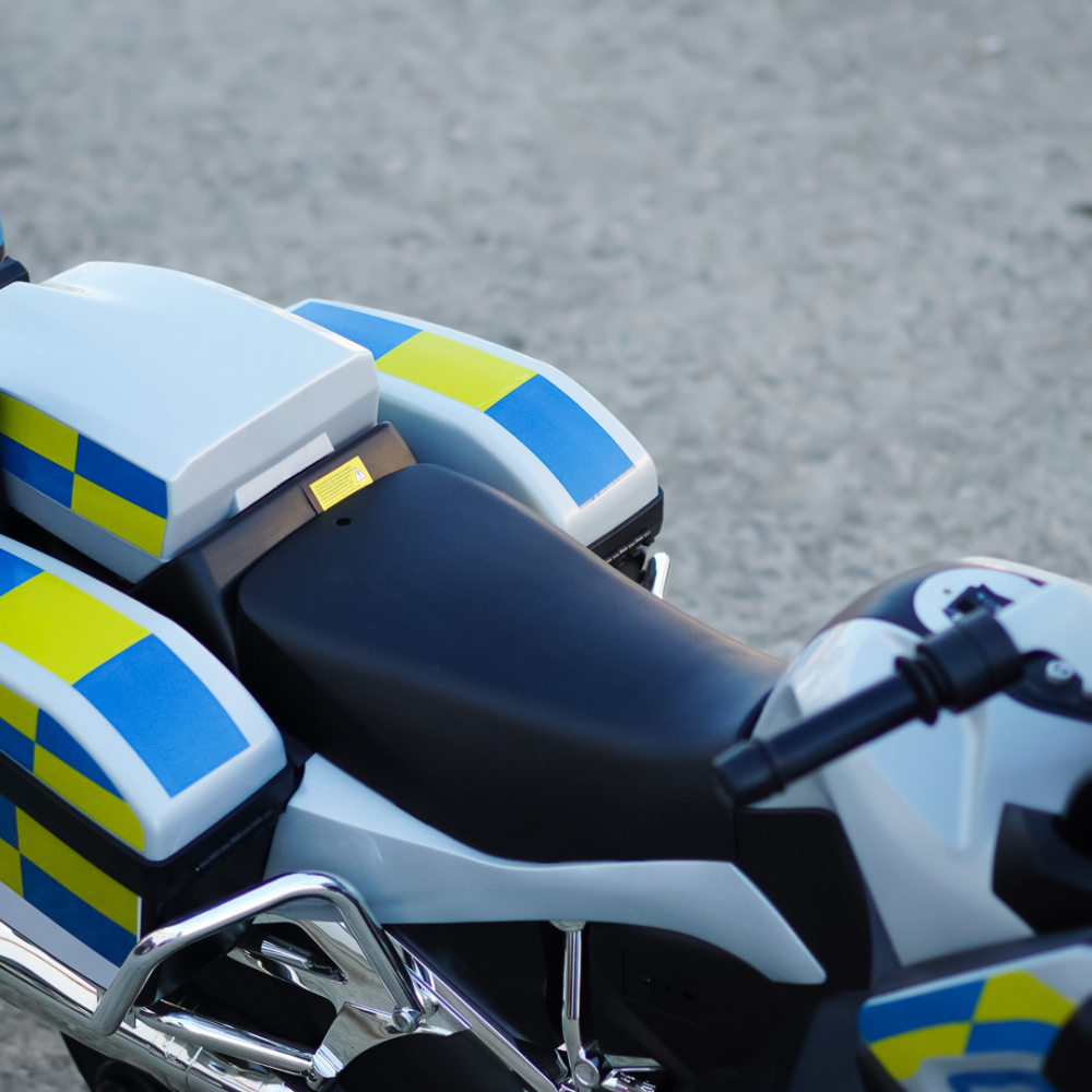 Motocicleta electrica pentru copii politisti BMW R1200RT CU ROTI MOI #Police [10]