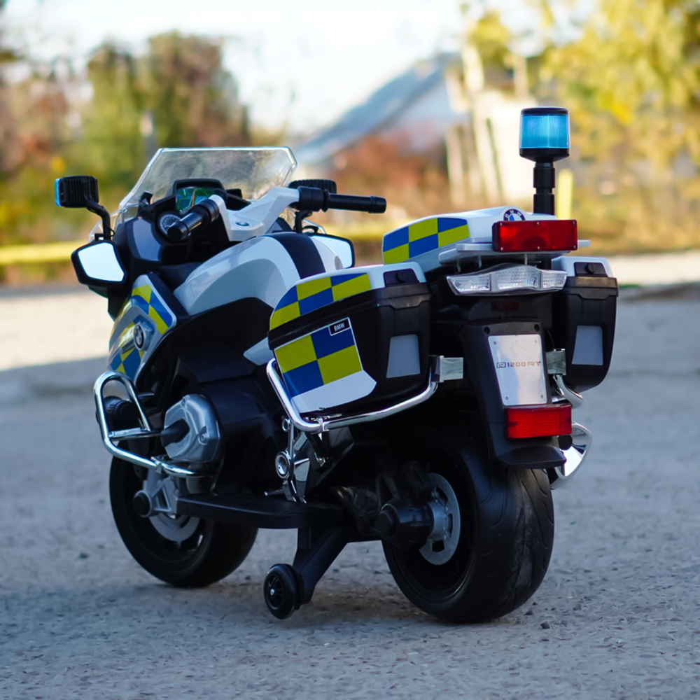 Motocicleta electrica pentru copii politisti BMW R1200RT CU ROTI MOI #Police [6]