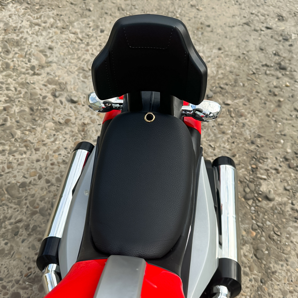 Motocicleta electrica pentru copil 3-7 ani, Kinderauto BJF916 70W cu scaun tapitat, rosu [11]
