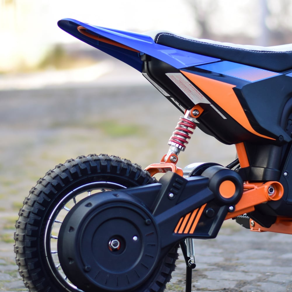 Motocicleta electrica pentru copil 4-9 ani, Kinderauto Enduro 250W 24V, culoare Albastru [13]