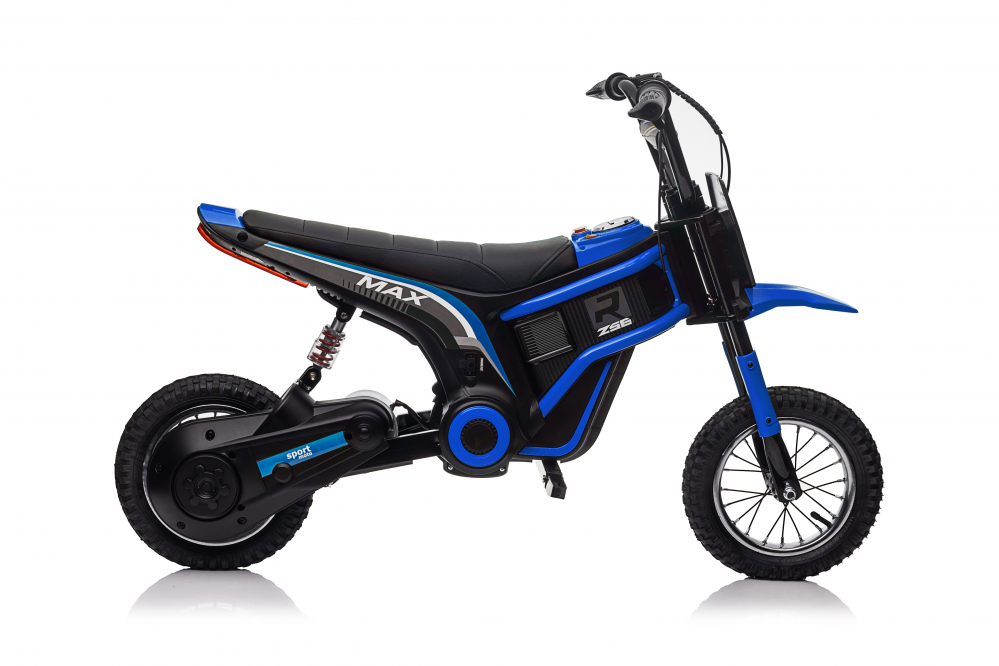 Motocicleta electrica pentru copii 5-10 ani, Kinderauto Enduro, 350W 24V, albastra [22]