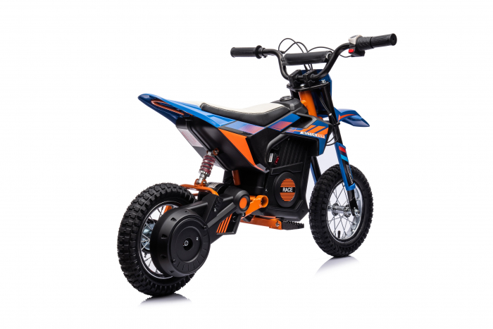 Motocicleta electrica pentru copil 4-9 ani, Kinderauto Enduro 250W 24V, culoare Albastru [24]