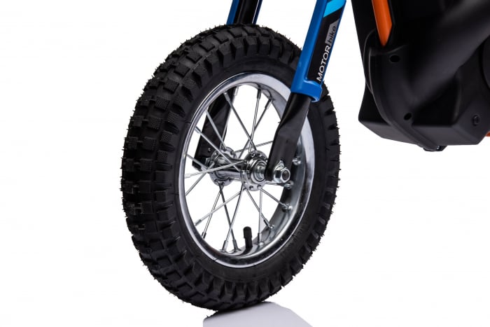 Motocicleta electrica pentru copil 4-9 ani, Kinderauto Enduro 250W 24V, culoare Albastru [28]
