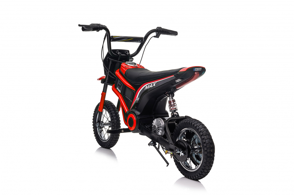 Motocicleta electrica copii, Kinderauto Enduro, roti gonflabile, scaun tapitat, 350W, 24V, rosie [21]