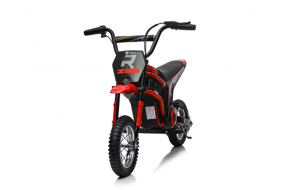 Motocicleta electrica copii, Kinderauto Enduro, roti gonflabile, scaun tapitat, 350W, 24V, rosie [16]