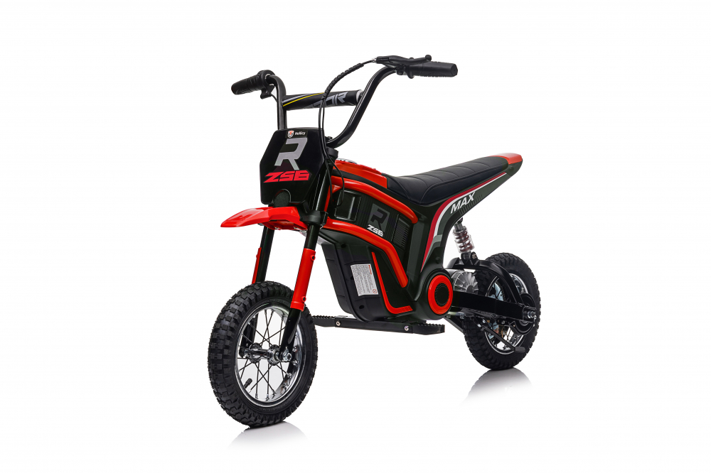 Motocicleta electrica copii, Kinderauto Enduro, roti gonflabile, scaun tapitat, 350W, 24V, rosie [18]