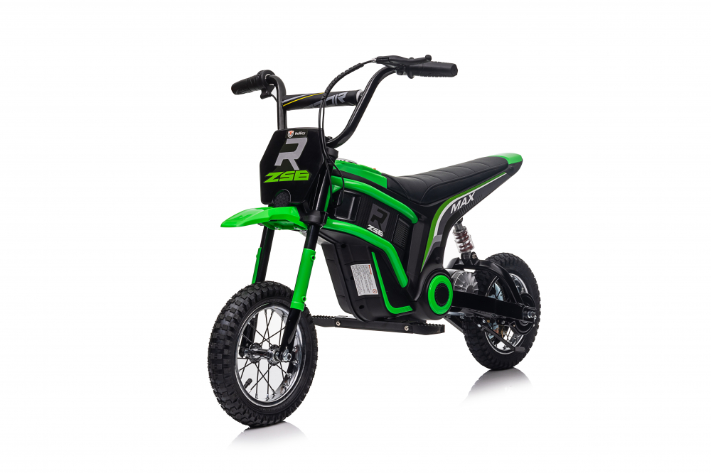 Motocicleta electrica pentru copii 5-10 ani, Kinderauto Enduro, Premium 350W, 24V, culoare verde [5]