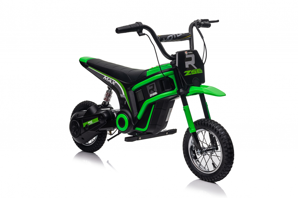 Motocicleta electrica pentru copii 5-10 ani, Kinderauto Enduro, Premium 350W, 24V, culoare verde [13]