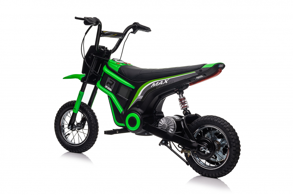 Motocicleta electrica pentru copii 5-10 ani, Kinderauto Enduro, Premium 350W, 24V, culoare verde [7]