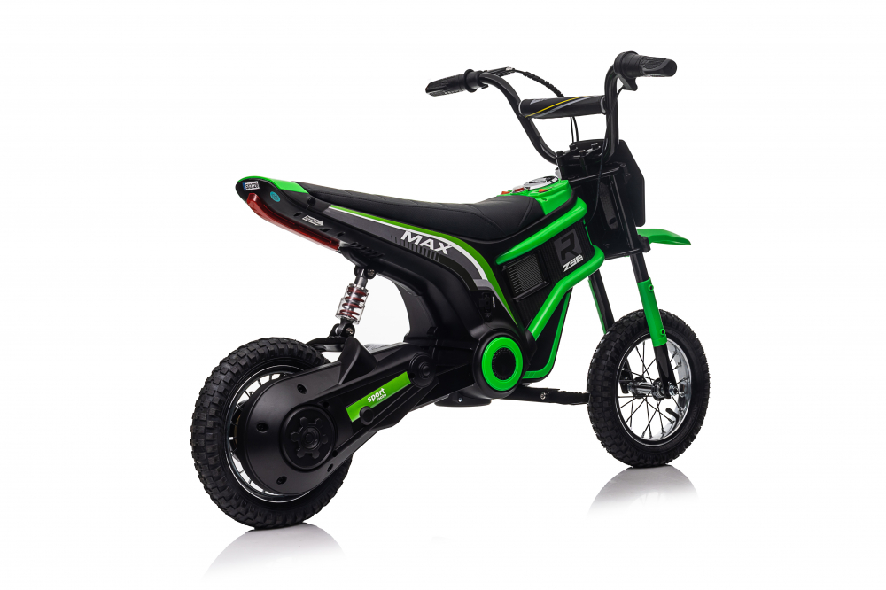 Motocicleta electrica pentru copii 5-10 ani, Kinderauto Enduro, Premium 350W, 24V, culoare verde [11]