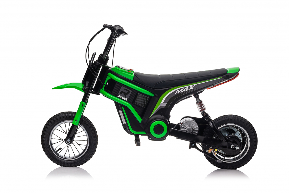 Motocicleta electrica pentru copii 5-10 ani, Kinderauto Enduro, Premium 350W, 24V, culoare verde [6]