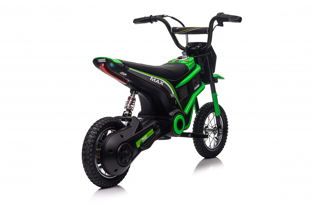 Motocicleta electrica pentru copii 5-10 ani, Kinderauto Enduro, Premium 350W, 24V, culoare verde [10]