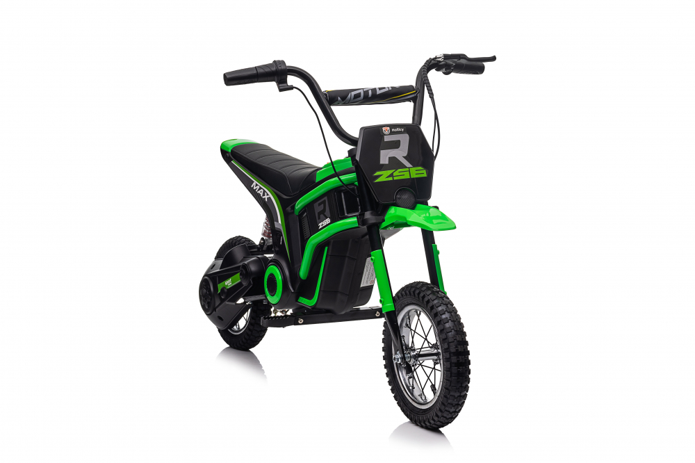 Motocicleta electrica pentru copii 5-10 ani, Kinderauto Enduro, Premium 350W, 24V, culoare verde [14]