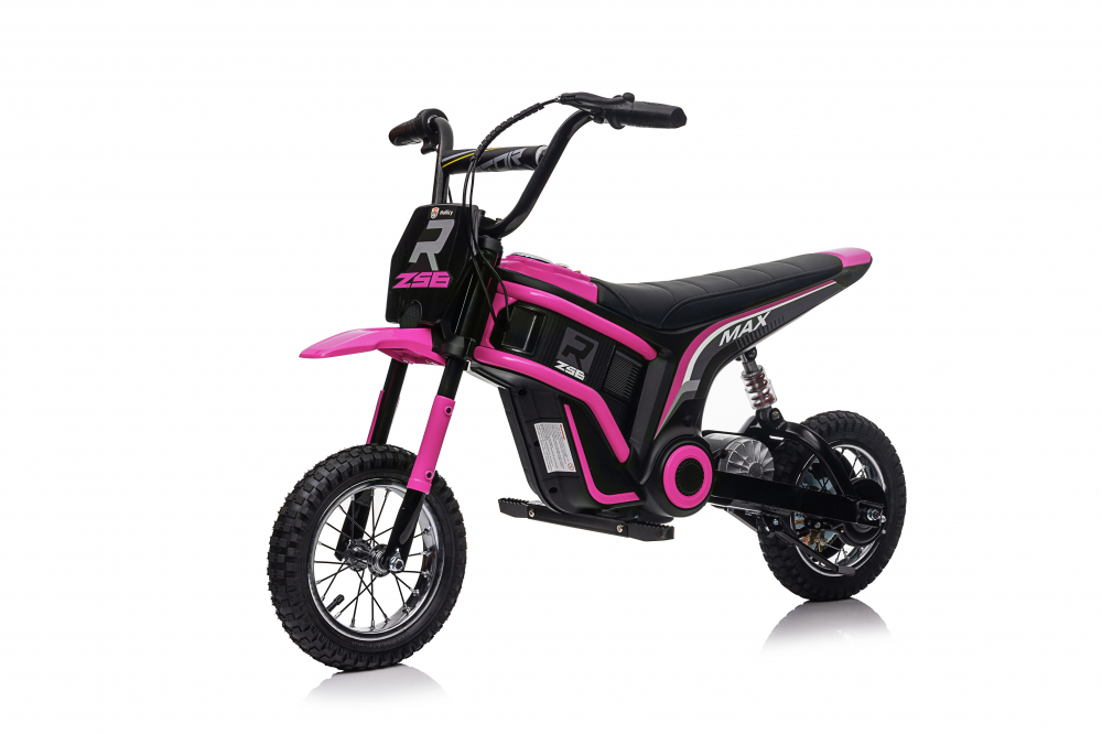 Motocicleta electrica pentru copii, Kinderauto Enduro, 5-10 ani, 350W, 24V, roz