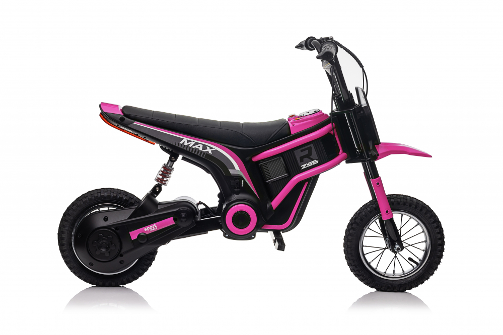 Motocicleta electrica pentru copii, Kinderauto Enduro, 5-10 ani, 350W, 24V, roz [12]