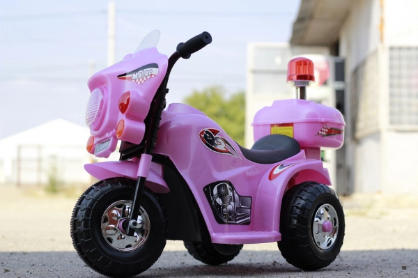 Mini motocicleta electrica pentru fetite cu 3 roti, Roz [13]