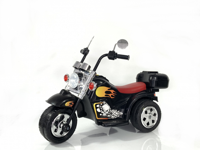 Motocicleta electrica pentru copii Kinderauto BJ777 35W 6V culoare neagra [2]
