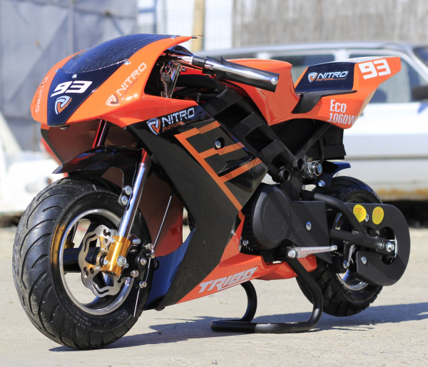 Motocicleta electrica Pocket Bike NITRO Eco TRIBO 1060W 36V #Orange [2]