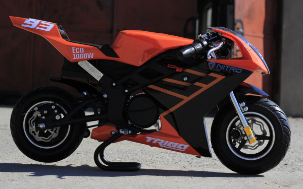 Motocicleta electrica Pocket Bike NITRO Eco TRIBO 1060W 36V #Orange [6]