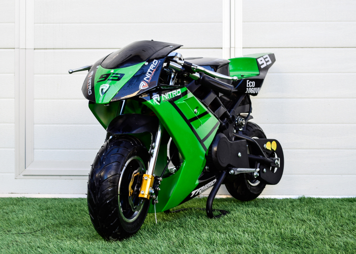 Motocicleta electrica Pocket Bike NITRO Eco TRIBO 1060W 36V #Verde [2]
