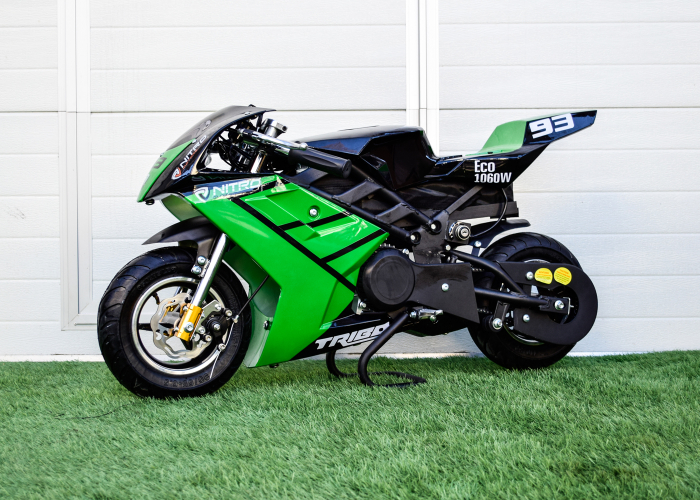 Motocicleta electrica Pocket Bike NITRO Eco TRIBO 1060W 36V #Verde [3]