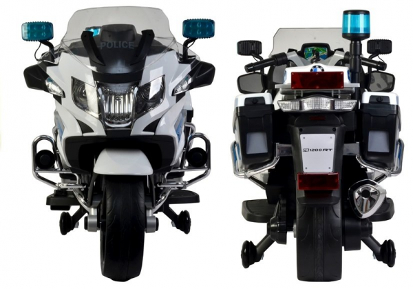 Motocicleta electrica pentru copii politisti BMW R1200RT CU ROTI MOI #Police [4]