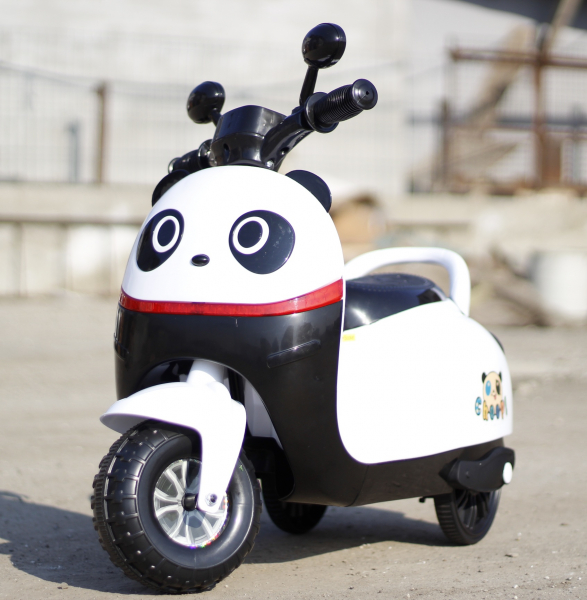 Tricicleta electrica pentru copii Panda 20W 6V #Alb [2]
