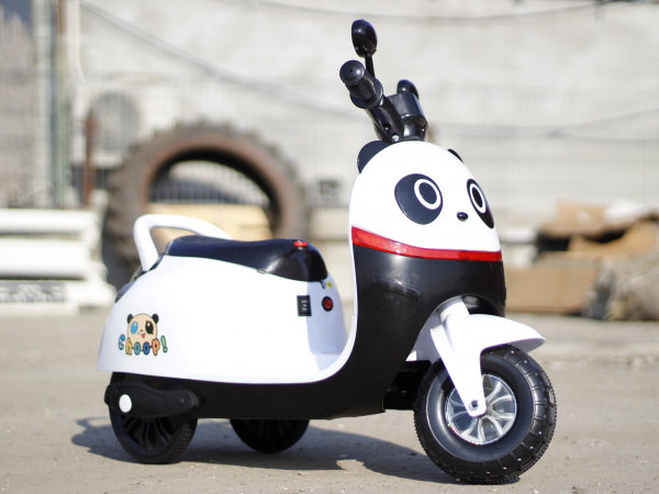 Tricicleta electrica pentru copii Panda 20W 6V #Alb [7]