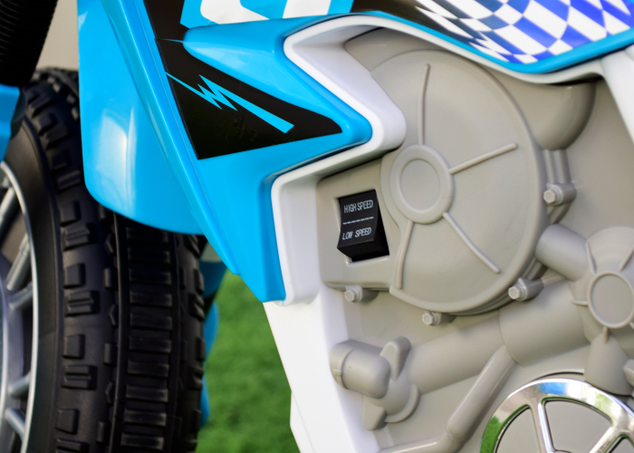 Motocicleta electrica pentru copii Kinderauto BJH022 70W 12V, culoare Albastru [12]