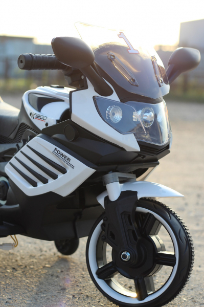 Motocicleta electrica pentru copii LQ158 20W STANDARD #Alb [8]