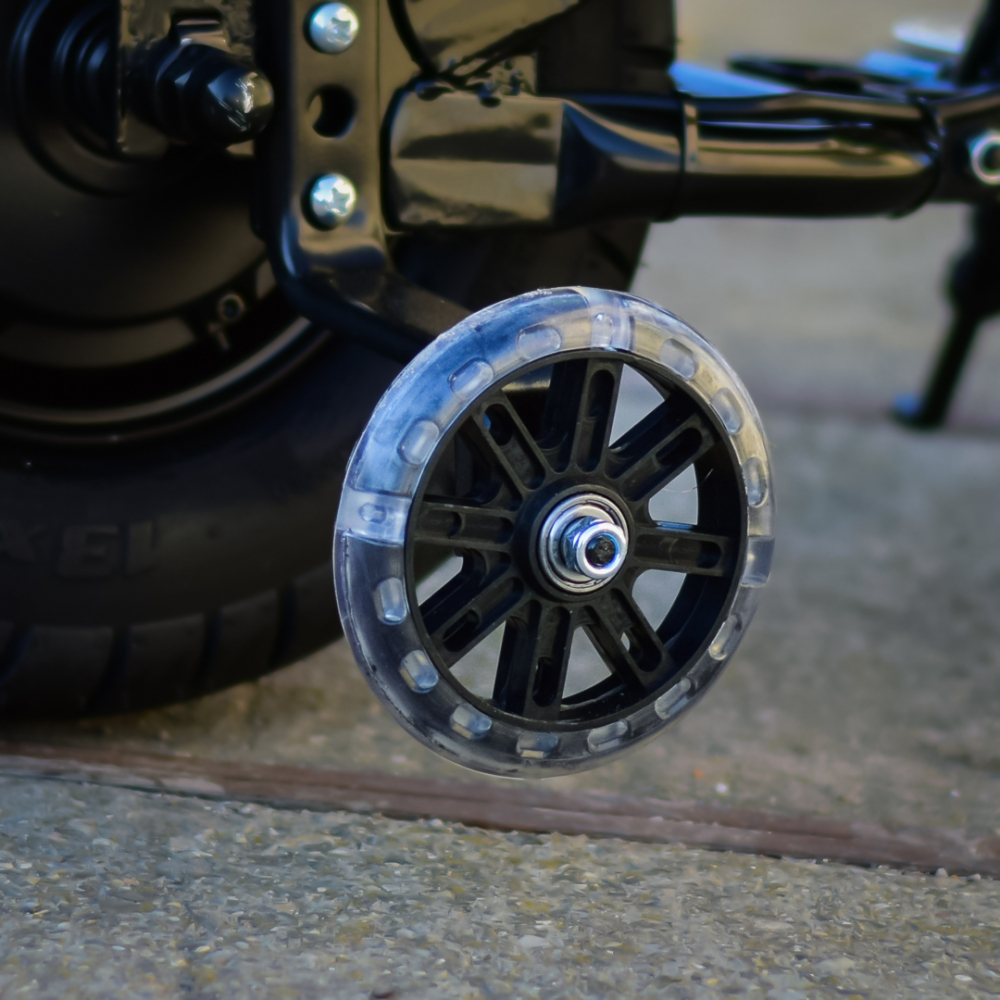 Motocicleta pentru copii intre 5 si 9 ani, Kinderauto Old School, 300W, 24V, cu roti gonflabile, scaun tapitat, premium, verde [24]