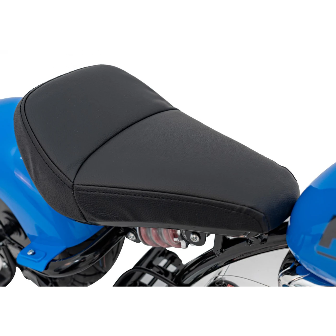 Motocicleta pentru copii intre 5 si 9 ani, Kinderauto Old School, 300W, 24V, cu roti gonflabile, scaun tapitat, premium, albastru [13]